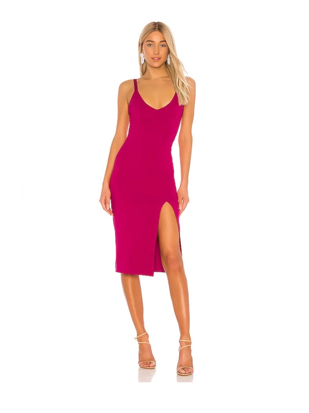 NEW With Tag Lucie Midi Cocktail Dress in Fuchsia
Lovers and Friends size Medium